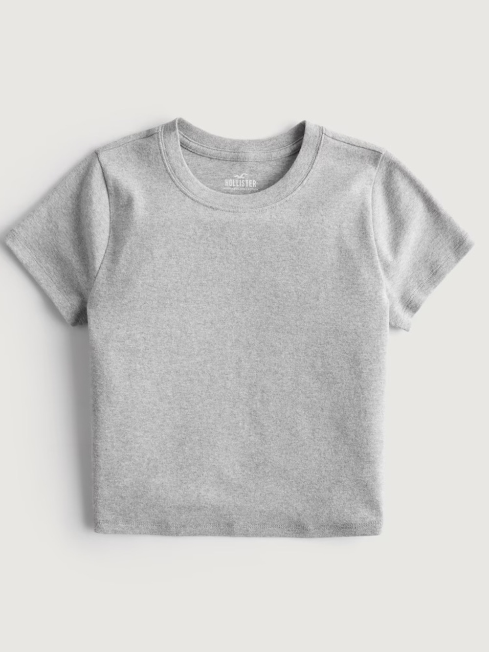 Hollister Kids' Light Gray Short Sleeve Crew Tee